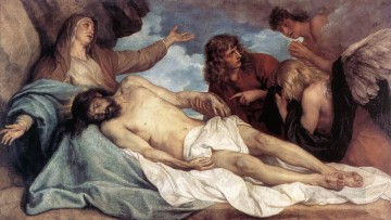 The Lamentation of Christ biblical Anthony van Dyck Oil Paintings